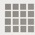 Decorative Wall Panels With Various Vertical Stripes And Modern Textured Designs