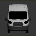 White Cargo Van With Modern Sleek Body Black Tinted Windows And Alloy Wheels