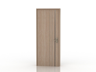 Modern solid wood door interior door 3d model