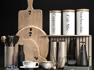 Modern Kitchen Supplies 3d model