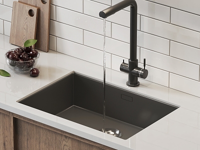 Stainless steel sink vegetable basin under counter basin faucet model