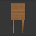 Modern Wooden TV Stand With Rattan Panels And Open Shelves Design
