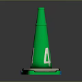 Colorful Traffic Cones With Red Warning Blue Do Not Pass Orange Reflective Stripes Green 44