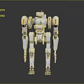 Modern Robot Mech Warrior Mech Soldier Machine Battlearm Mechanical Battlearm 3d model