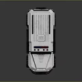 White Armored Military Vehicle With Red And Blue Roof Lights Off Road Tires