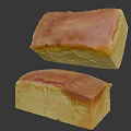 Two Freshly Baked Square Bread Loaves With Golden Crust And Soft Texture