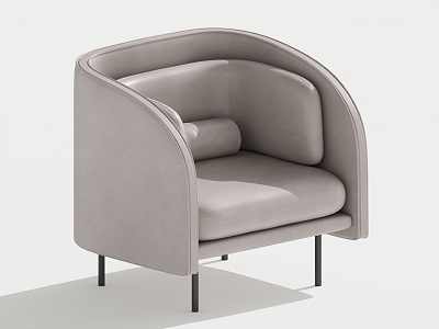 Modern Single Sofa Single Chair Leisure Chair 3d model