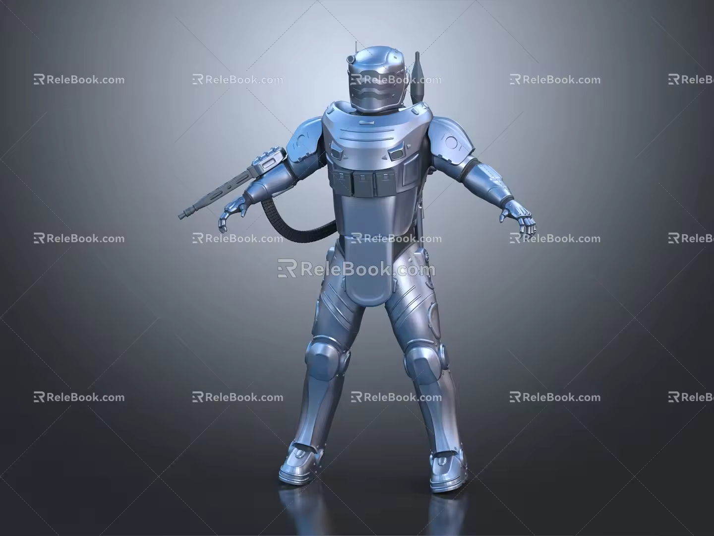 Modern Robot Warrior Mechanical Combat Police Mechanical Armor 3d model