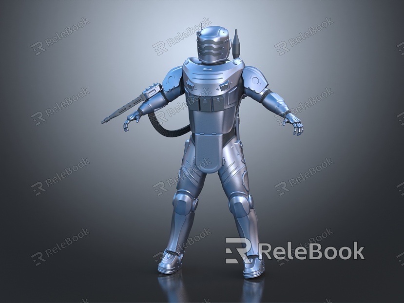 Modern Robot Robot Warrior Mechanical Combat Police Mechanical Armor model