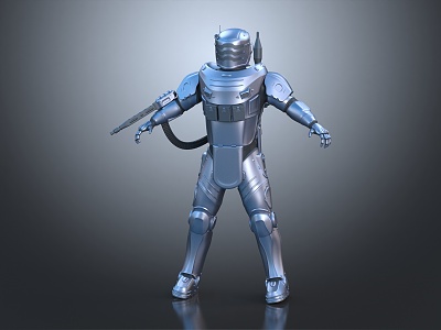 Modern Robot Warrior Mechanical Combat Police Mechanical Armor 3d model