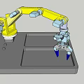 Intelligent manipulator mechanical arm robot 3d model