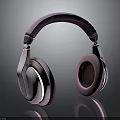 Stylish Over Ear Headphones With Purple And Silver Design And Comfortable Ear Cushions