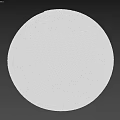 Woven Neutral Beige Round Area Rug with Concentric Circle Pattern for Home Decor