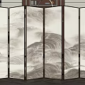 Screen partition 3d model