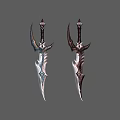 Decorative Fantasy Daggers with Intricate Hilt Designs Ornate Blade Patterns and Color Variations