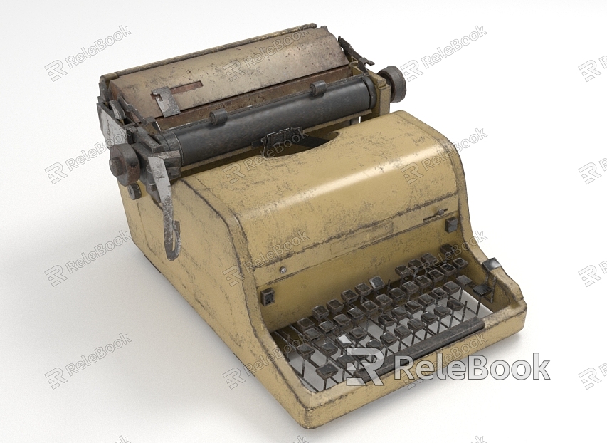 modern typewriter shabby typewriter model