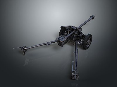 Artillery Gun Artillery Ship Gun Siege Gun Cannon Anti-aircraft Breaking Heavy Gun Heavy Gun 3d model