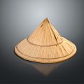 Modern Hat Straw Hat Sunshade Hat Straw Hat Wear 3d model