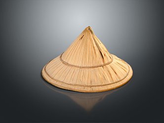 Modern Hat Straw Hat Sunshade Hat Straw Hat Wear 3d model