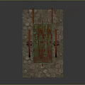 Retro carriage ancient frame car frame car 3d model