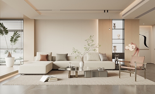 modern living room 3d model