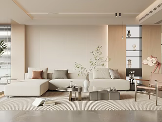 modern living room 3d model