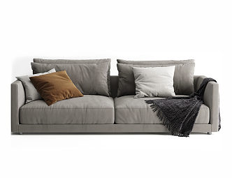 Modern Double Sofa Miloti Simple Sofa 3d model