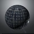 Qsunlight Spherical Solar Panel Design With Blue Grid Pattern And Reflective Surface