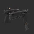 Dual Black Tactical Handguns With Rubber Grip And Metal Body Design