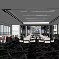 Modern Sales Office Sales Center Negotiation Area Rest Area 3d model