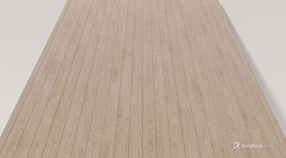 Light Colored Wooden Floor With Natural Texture For Home Interior Design 3d model 