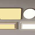 Simple ceiling lamp smart square ceiling lamp round ceiling lamp 3d model