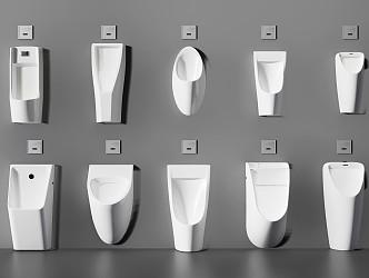 Modern urinal 3d model