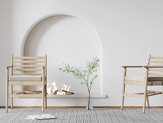 Modern Leisure Chair Home Single Chair 3d model