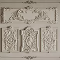Classical Carved Decorative Panels With Intricate Floral Patterns For Elegant Interior Wall Decor
