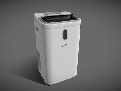 CDEFG White Dehumidifier With Black Control Panel And Air Outlet For Home Use 3d model