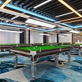 Modern Billiards Room Billiards Room Billiards Hall 3d model