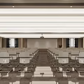Conference Room Report Hall 3d model