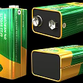 New Leader 9V Extra Heavy Duty Batteries With 1200mAh Green Yellow Design