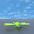 Cute Green Dragonfly Toy With Vibrant Yellow Wings And Soft Material Design