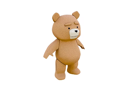 Modern Toy Teddy Bear Plush Toy Doll 3d model