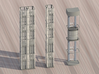 Sightseeing Elevator Modern Elevator 3d model