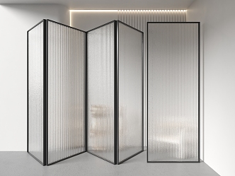 Changhong glass partition Changhong glass screen 3d model