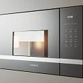Siemens Built-in Kitchen Appliance With Glass Door Control Panel And Time