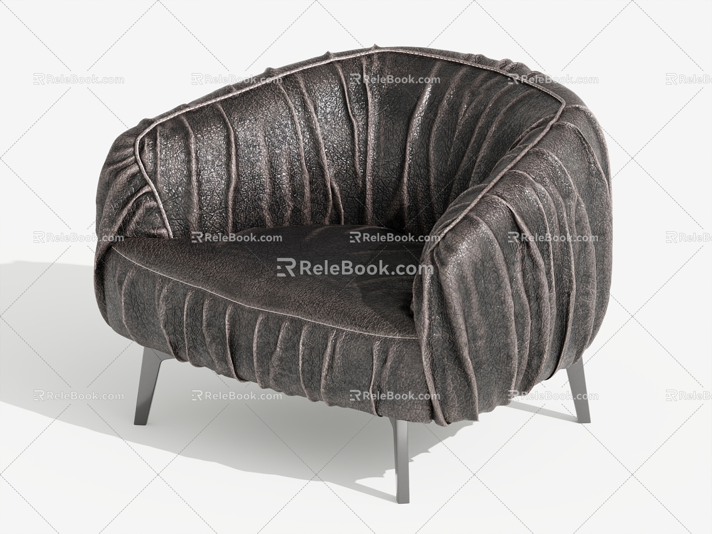 Single sofa single chair leisure chair 3d model