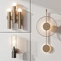 Modern Minimalist Metal Wall Lamps Set With Geometric Shapes And Warm Light For Home Decor