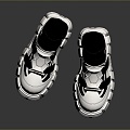 Low-top Leather Shoes Casual Leather Shoes Low-top Leather Shoes Casual Shoes Running Shoes Bean Shoes Loafers Flat Shoes 3d model