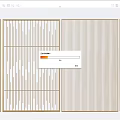 Modern Decorative Room Dividers With Vertical Slats And Geometric Patterns 3d model