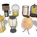 Various Table Lamps With Unique Designs And Decorative Styles For Home