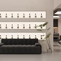 Modern Minimalist Beauty Hair Salon Interior Design With Professional Styling Chairs And Product Display Shelves